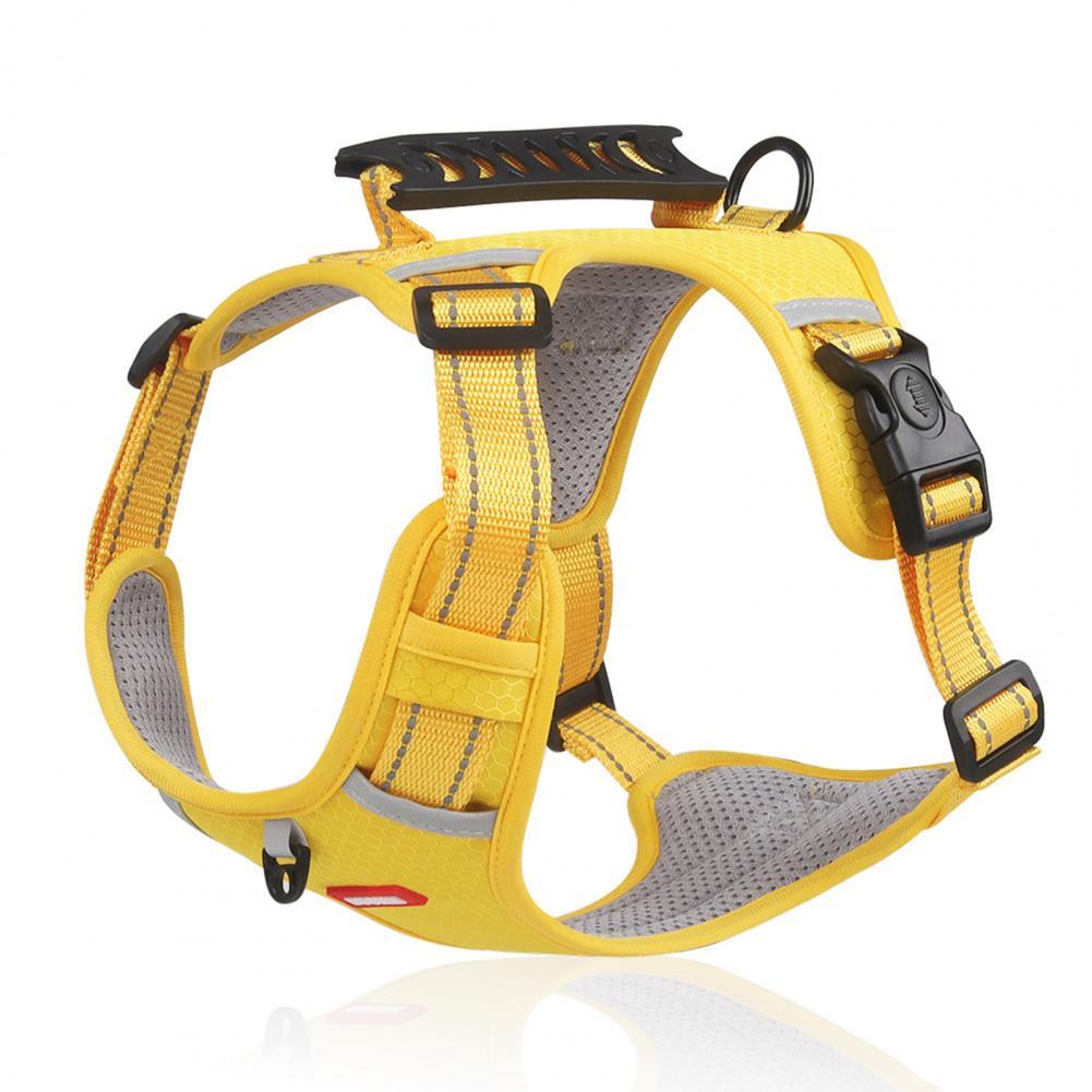 Reflective no-pull dog harness.