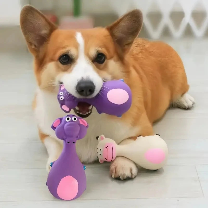 Soft Rubber Chewy Toys – 4 Fun Styles! 🐶