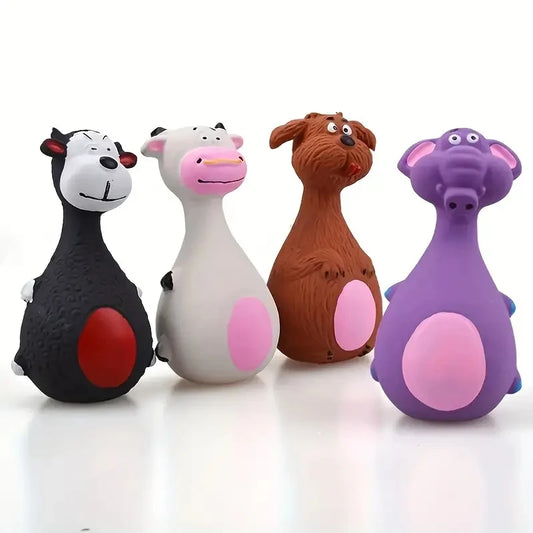 Soft Rubber Chewy Toys – 4 Fun Styles! 🐶