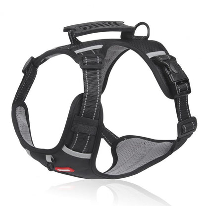 Reflective no-pull dog harness.